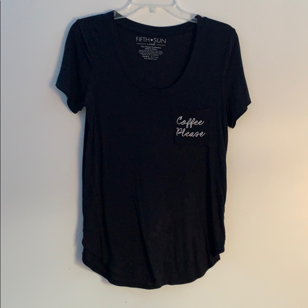 Black t-shirt with pocket